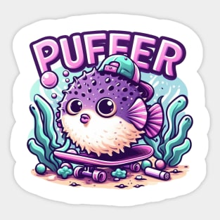 Puffer Fish Sticker